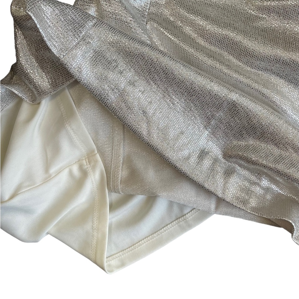 Eliza J Women's Silver Slitted Ruched Full-length Evening Sheath Dress l… - Picture 4 of 11